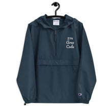 Load image into Gallery viewer, 214 Area Code Embroidered Champion Packable Jacket