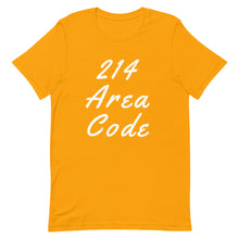 Load image into Gallery viewer, 214 Area Code Unisex T-Shirt