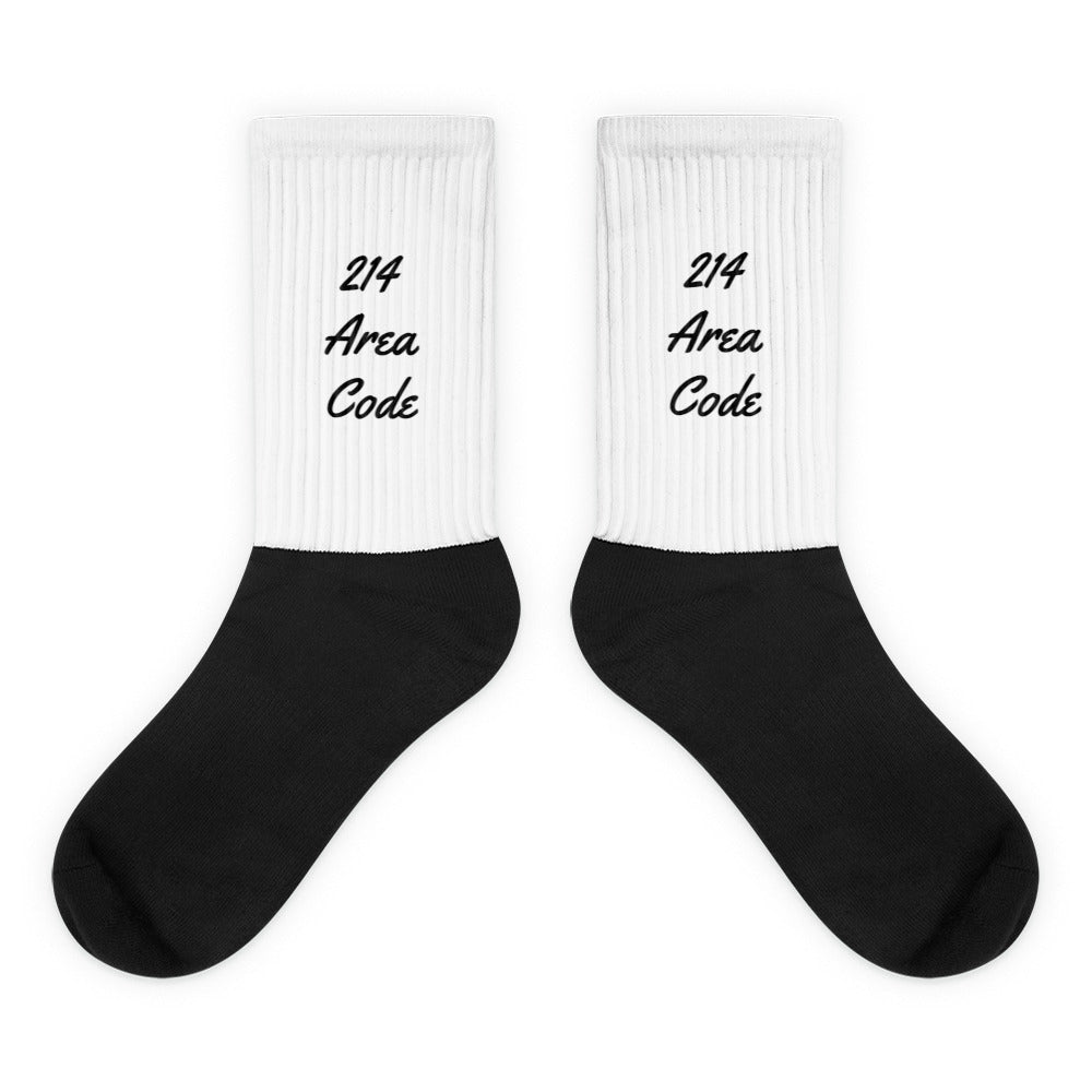 214 Area Code Socks