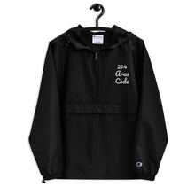 Load image into Gallery viewer, 214 Area Code Embroidered Champion Packable Jacket
