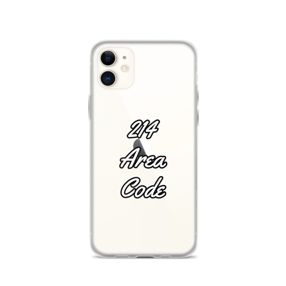 214 Area Code iPhone Case