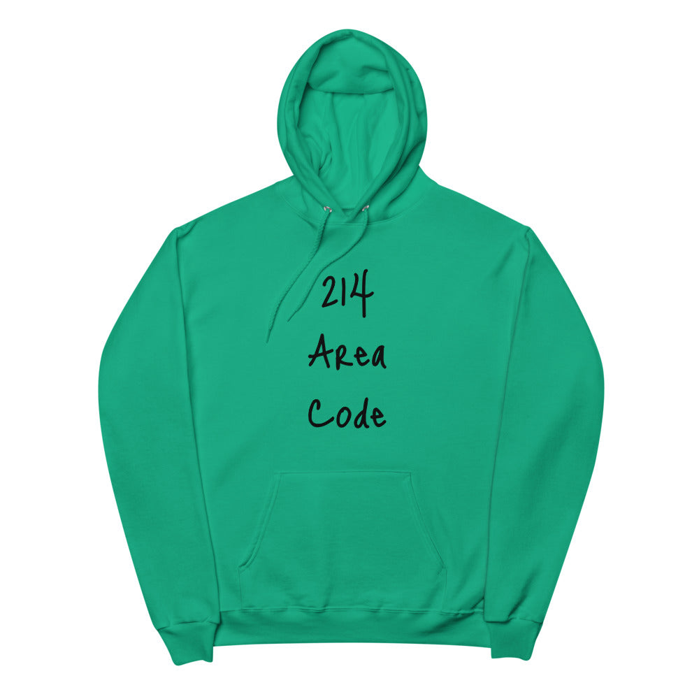 214 Area Code Unisex fleece hoodie