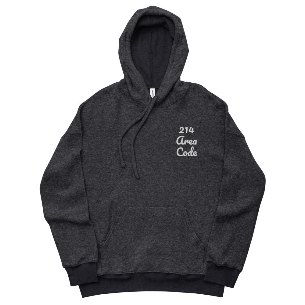 214 Area Code Unisex Sueded Fleece Hoodie